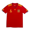 A. INIESTA #6 Retro Spain Shirt Home 2010 - bestfootballkits