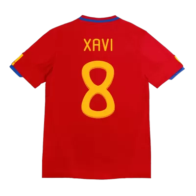 XAVI #8 Retro Spain Shirt Home 2010 - bestfootballkits