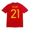 SILVA #21 Retro Spain Shirt Home 2010 - bestfootballkits