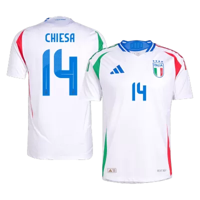 Authentic CHIESA #14 Italy Shirt Away Euro 2024 - bestfootballkits