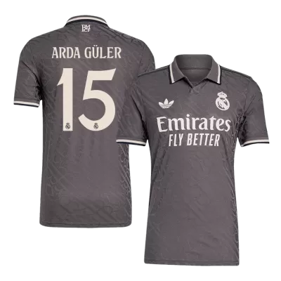 Authentic ARDA GÜLER #15 Real Madrid Shirt Third Away 2024/25 - bestfootballkits