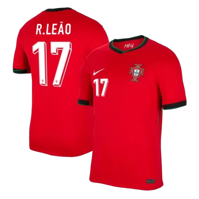 R.LEÃO #17 Portugal Shirt Home Euro 2024 - bestfootballkits