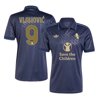 VLAHOVIĆ #9 Juventus Shirt Third Away 2024/25 - Save The Children Sponsor  - bestfootballkits