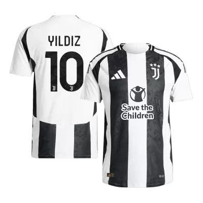 Authentic YILDIZ #10 Juventus Shirt Home 2024/25 - Save The Children Sponsor - bestfootballkits