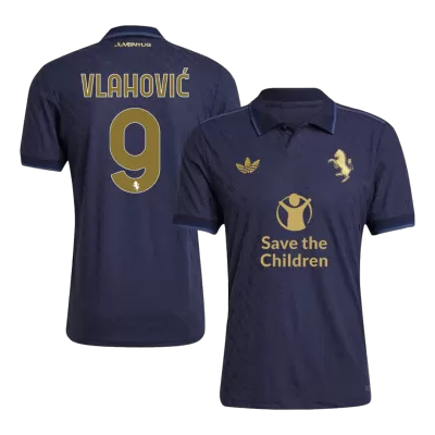 Authentic VLAHOVIĆ #9 Juventus Shirt Third Away 2024/25 - Save The Children Sponsor - bestfootballkits