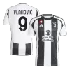 VLAHOVIĆ #9 Juventus Shirt Home 2024/25 - Save The Children Sponsor  - bestfootballkits