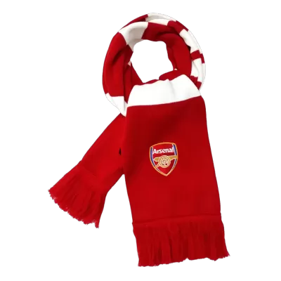 Arsenal Soccer knitting Scarf Red&White - bestfootballkits