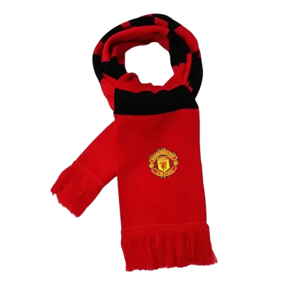 Manchester United Soccer knitting Scarf Red&Black - bestfootballkits