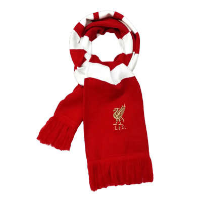 Liverpool Soccer knitting Scarf Red&White - bestfootballkits