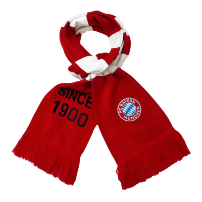 Bayern Munich Soccer knitting Scarf Red&White - bestfootballkits