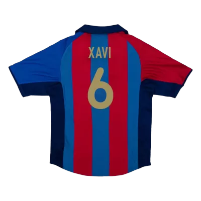 XAVI #6 Retro Barcelona Shirt Home 2001/02 - bestfootballkits