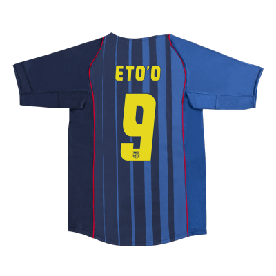 ETO'O #9 Retro Barcelona Shirt Away 2004/05 - bestfootballkits