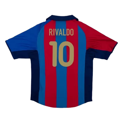 RIVALDO #10 Retro Barcelona Shirt Home 2001/02 - bestfootballkits