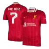 LUIS DÍAZ #7 Liverpool Shirt Home 2024/25 - UCL - bestfootballkits