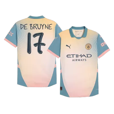 Authentic DE BRUYNE #17 Manchester City Shirt Fourth Away 2024/25 - Definitely City - bestfootballkits