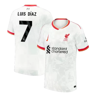 LUIS DÍAZ #7 Liverpool Shirt Third Away 2024/25 - bestfootballkits