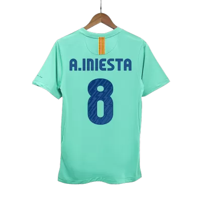 A.INIESTA #8 Retro Barcelona Shirt Away 2010/11 - bestfootballkits