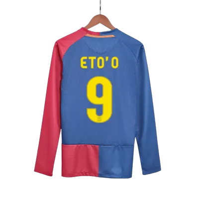 ETO'O #9 Retro Barcelona Shirt Home Long Sleeve 2008/09 - UCL - bestfootballkits