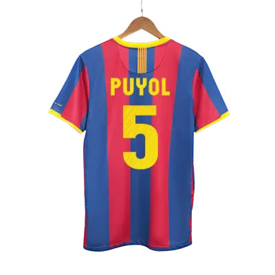 PUYOL #5 Retro Barcelona Shirt Home 2010/11 - bestfootballkits