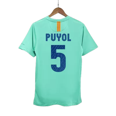 PUYOL #5 Retro Barcelona Shirt Away 2010/11 - bestfootballkits