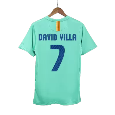 DAVID VILLA #7 Retro Barcelona Shirt Away 2010/11 - bestfootballkits