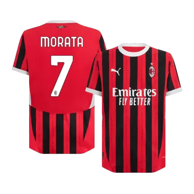 Authentic MORATA #7 AC Milan Shirt Home 2024/25 - bestfootballkits