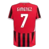 Authentic GIMENEZ #7 AC Milan Shirt Home 2024/25 - bestfootballkits