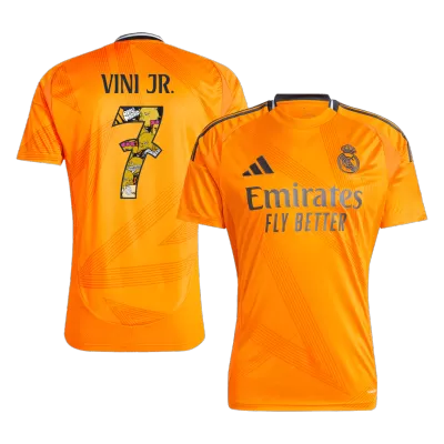 VINI JR. #7 Real Madrid Shirt Away 2024/25 - Bear Champ Font - bestfootballkits