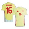 RODRIGO #16 Spain Euro Football Shirt Away Euro 2024 - bestfootballkits