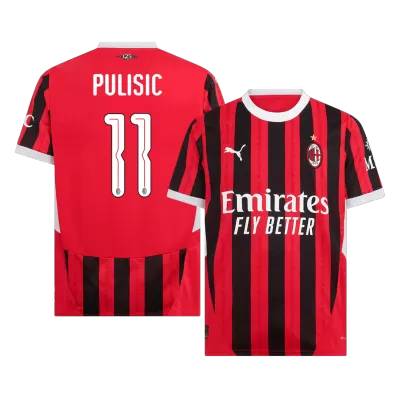 PULISIC #11 AC Milan Shirt Home 2024/25 - UCL - bestfootballkits