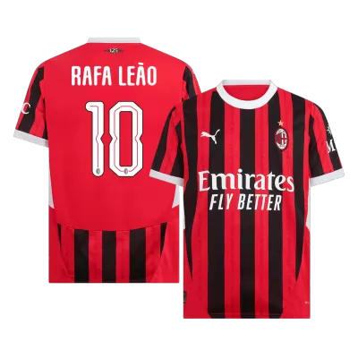 RAFA LEÃO #10 AC Milan Shirt Home 2024/25 - UCL - bestfootballkits