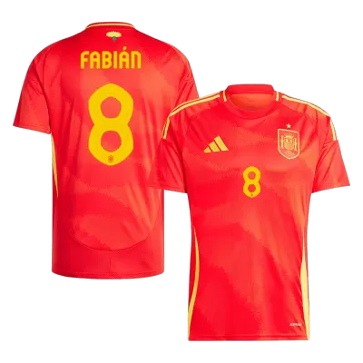 FABIÁN #8 Spain Shirt Home Euro 2024 - bestfootballkits