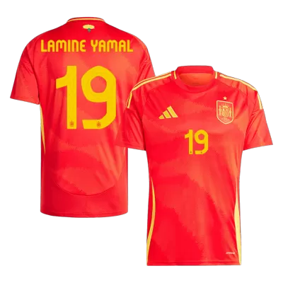 LAMINE YAMAL #19 Spain Euro Football Shirt Home Euro 2024 - bestfootballkits