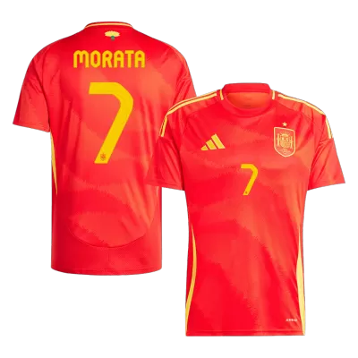 MORATA #7 Spain Euro Football Shirt Home Euro 2024 - bestfootballkits