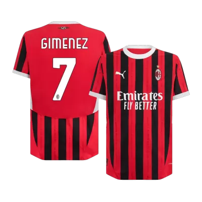 Authentic GIMENEZ #7 AC Milan Shirt Home 2024/25 - bestfootballkits