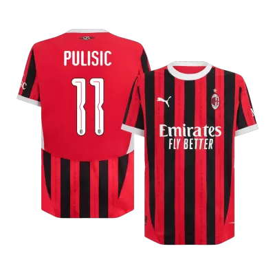 Authentic PULISIC #11 AC Milan Shirt Home 2024/25 - UCL - bestfootballkits