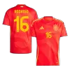 RODRIGO #16 Spain Euro Football Shirt Home Euro 2024 - bestfootballkits