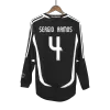 SERGIO RAMOS #4 Retro Real Madrid Shirt Away Long Sleeve 2006/07 - bestfootballkits