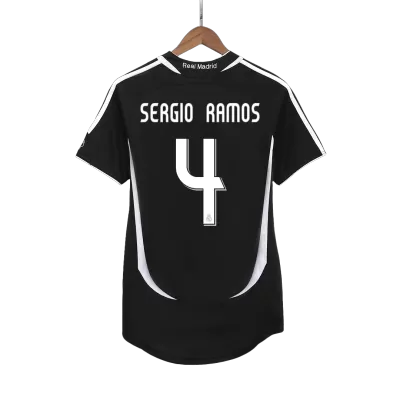 SERGIO RAMOS #4 Retro Real Madrid Shirt Away 2006/07 - bestfootballkits