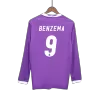 BENZEMA #9 Retro Real Madrid Shirt Away Long Sleeve 2016/17 - bestfootballkits