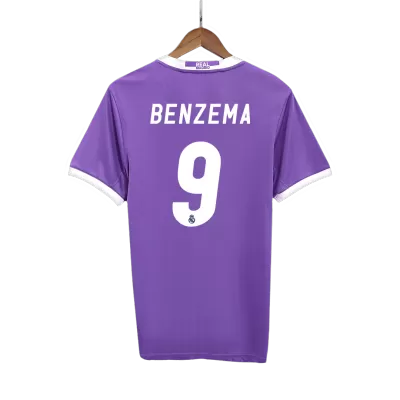 BENZEMA #9 Retro Real Madrid Shirt Away 2016/17 - bestfootballkits