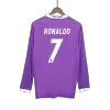 RONALDO #7 Retro Real Madrid Shirt Away Long Sleeve 2016/17 - bestfootballkits