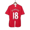 SCHOLES #18 Retro Manchester United Shirt Home 2007/08 - bestfootballkits