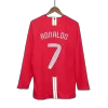 RONALDO #7 Retro Manchester United Shirt Home Long Sleeve 2007/08 - UCL - bestfootballkits