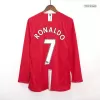 RONALDO #7 Manchester United Classic Football Shirt Home Long Sleeve 2007/08 - bestfootballkits