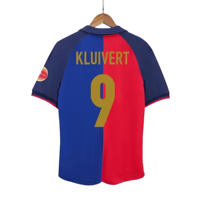 KLUIVERT #9 Retro Barcelona Shirt Home 1999/00 - 100th Anniversary - bestfootballkits