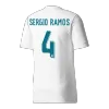 SERGIO RAMOS #4 Retro Real Madrid Shirt Home 2017/18 - bestfootballkits