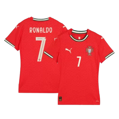 Women's RONALDO #7 Portugal Shirt Home 2025 - bestfootballkits