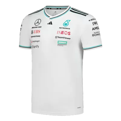 Mercedes AMG Petronas F1 Team Driver T-Shirt 2025 - White - bestfootballkits