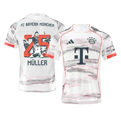 MÜLLER Special #25 Authentic Bayern Munich Away Soccer Jersey 2025/26 White - bestfootballkits